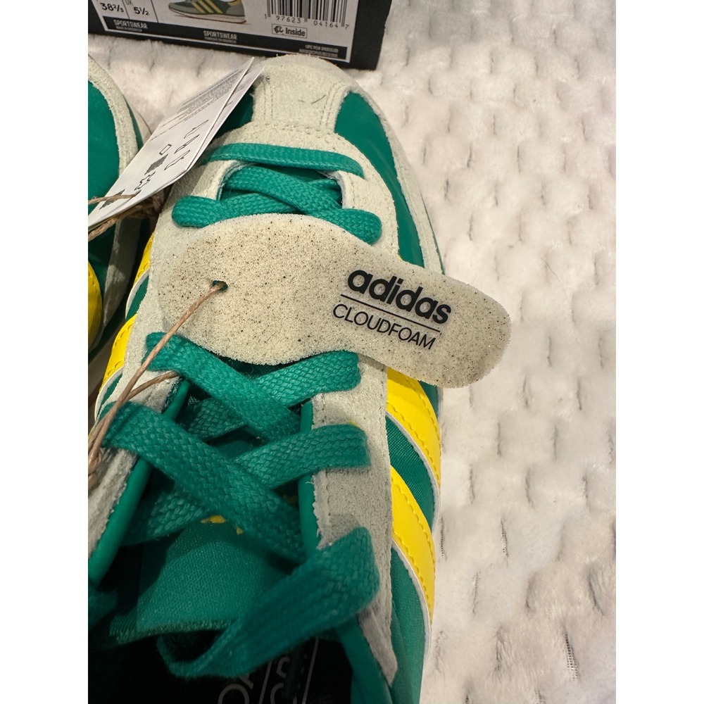 Adidas Run 70s 2.0 Green Yellow Grey Suede Retro Sneakers JR2423 Womens 7 - Picture 5 of 9